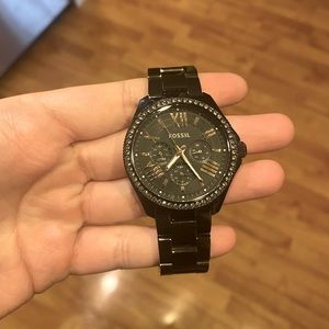 Women’s Black Fossil Watch *needs new battery